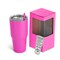 makerflo 30 oz Powder Coated Tumbler with Lid and Straw | Craft-Ready for DIY Gifts & Personalization (Laser Engravable, UV DTF, Epoxy, Vinyl) - Not for sublimation and DTF